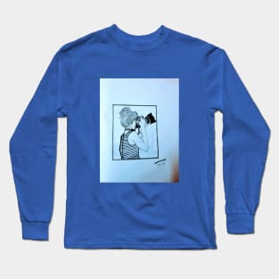 A girl holding Camera Long Sleeve T-Shirt